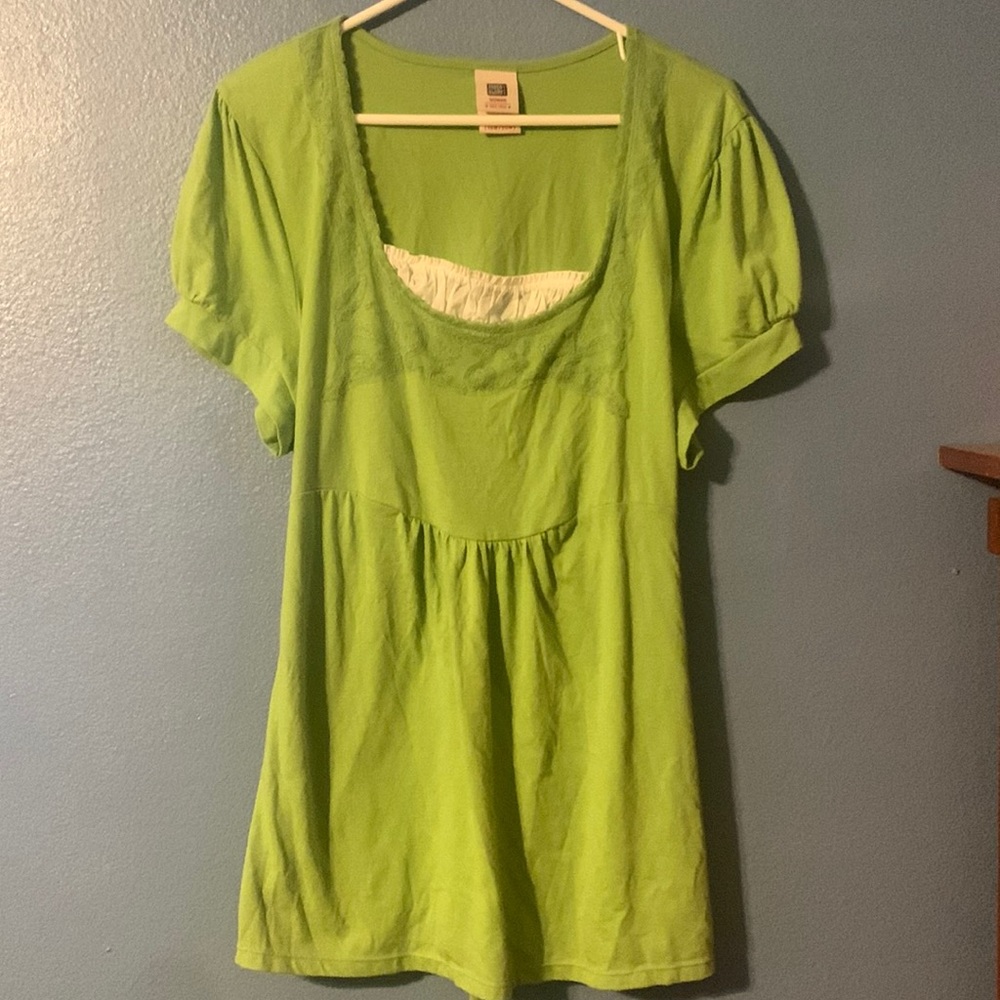 2 for $15❤️Bright green plus size top🥰